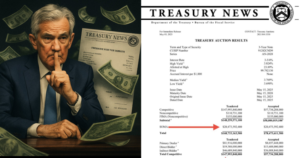 The Fed printed over $20,000,000,000 into the US economy.