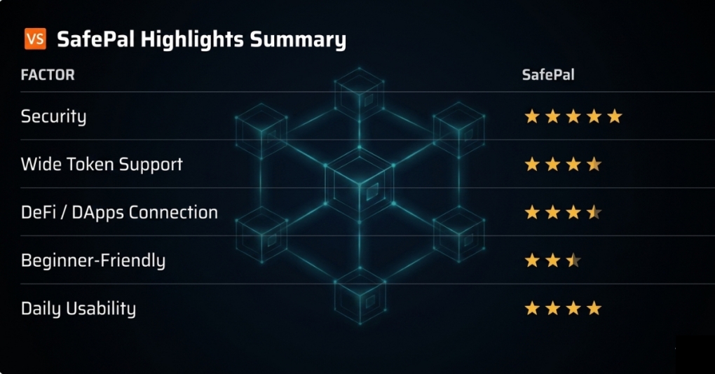 SafePal app summary.