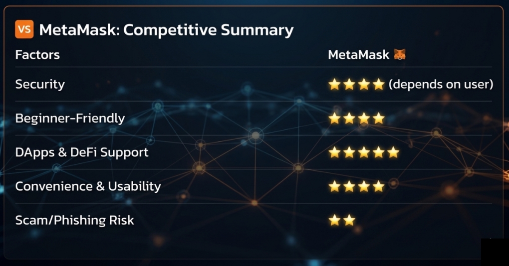 Summary of the MetaMask app.