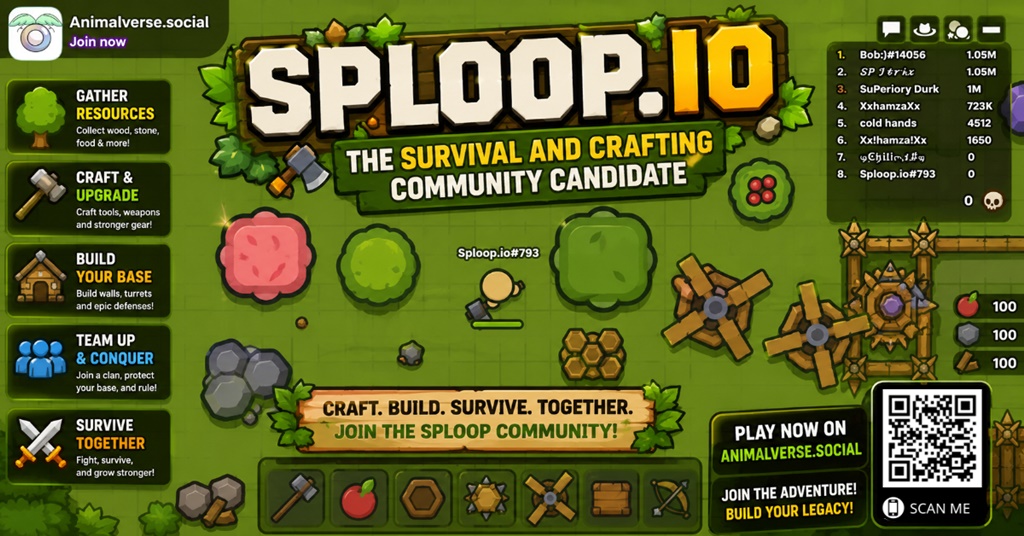 10 Sploop.io The Survival And Crafting Community Candidate