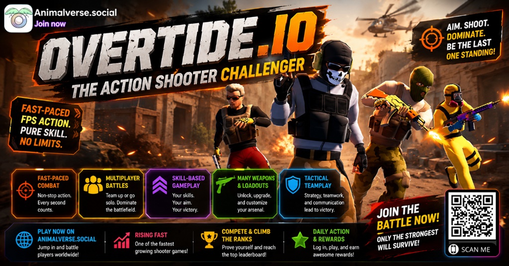 7 Overtide.io The Action Shooter Challenger