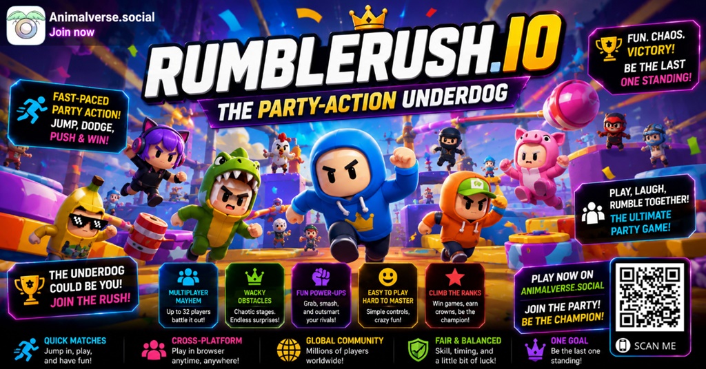 9 RumbleRush.io The Party-Action Underdog