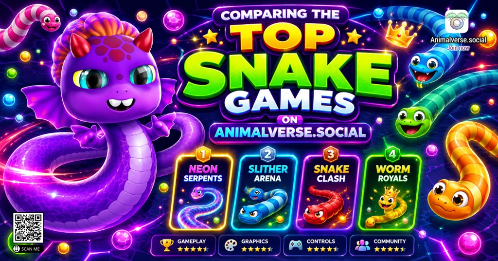 Comparing the Top Snake Games on Animalverse.social