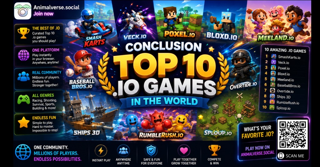 Conclusion Top 10 .io games in the world