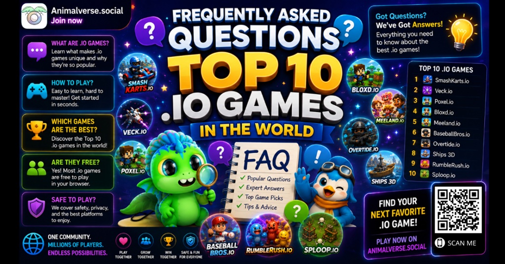 Frequently Asked Questions Top 10 .io games in the world