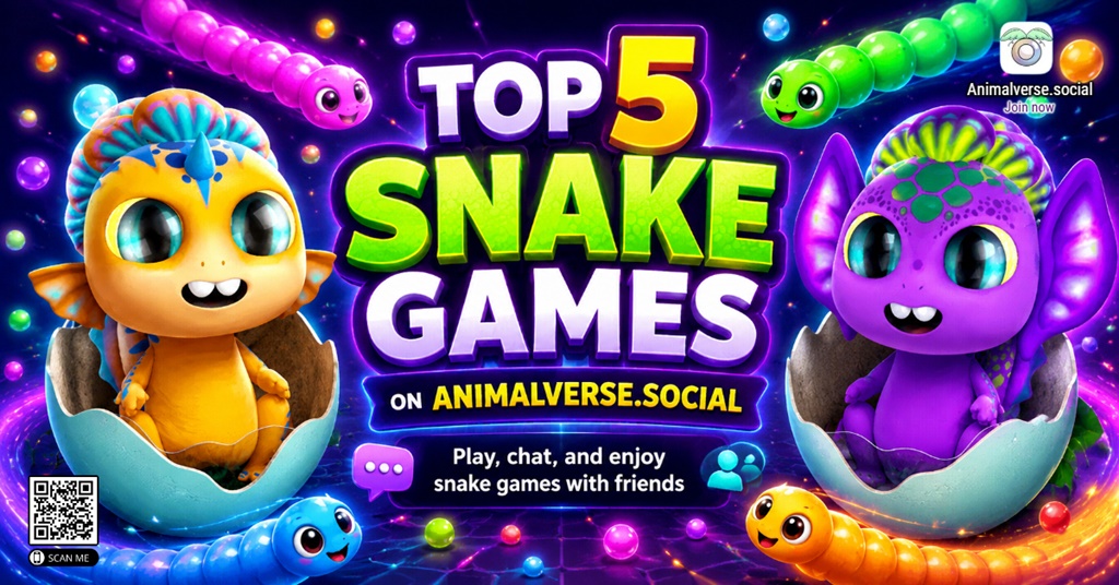 Top 5 Snake Games on Animalverse.social