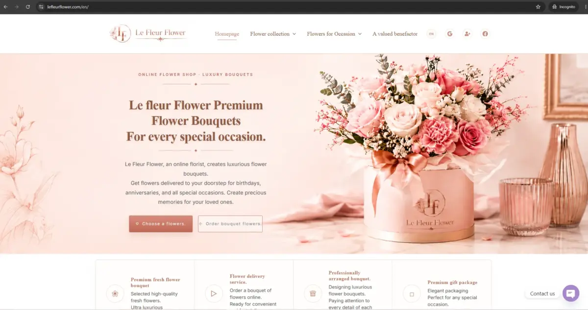 Ranking1. Le Fleur Flower — Best Premium French-Style Florist in Bangkok