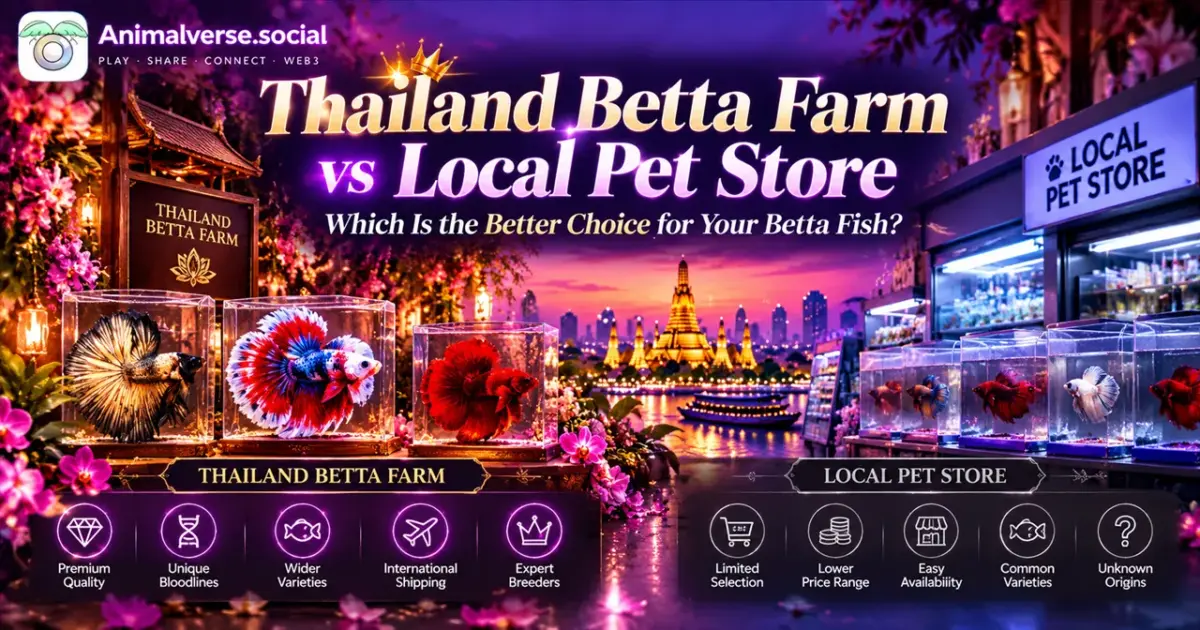 Thailand Betta Farm vs Local Pet Store