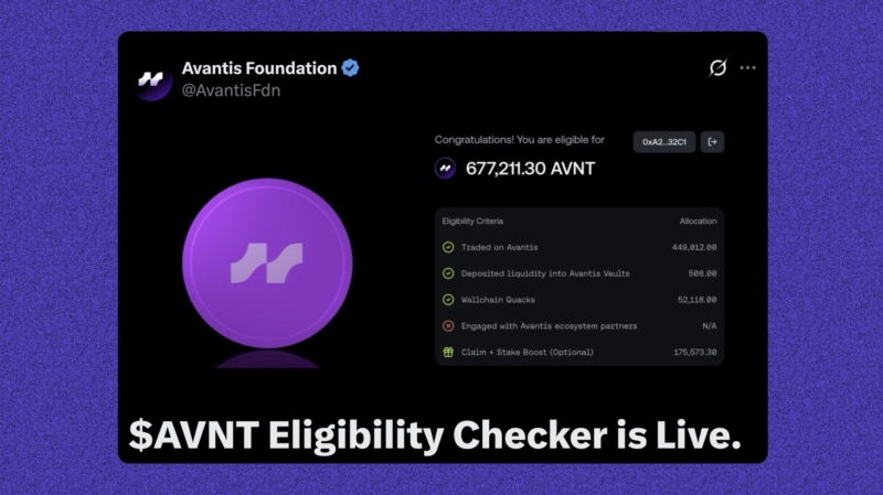 Avantisfi airdrop checker live!