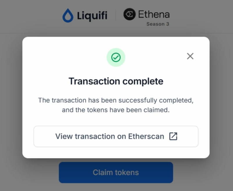 เปิดเคลม $sENA Ethena Season 3 และล่าสุด ethena labs ร่วมมือกับ ton blockchain เปิดตัว Ton Staked USDe (tsUSDe) เอาไปใช้บน TON DeFi ได้ โดยผู้ถือจะได้รับออนท็อป 10% APY ผู้สนใจดูรายละเอียดที่ quote ครับ