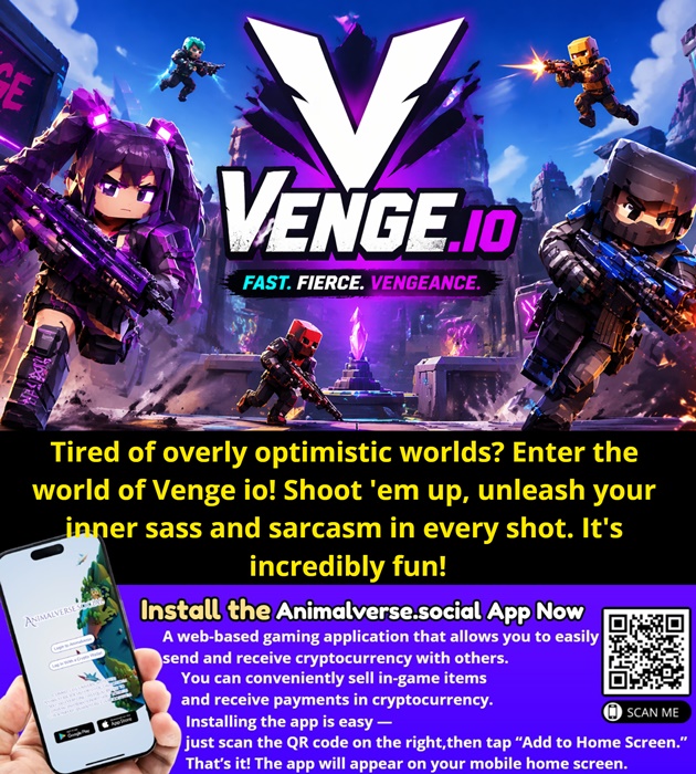 Tired of overly optimistic worlds? Enter the world of Venge io! Shoot 'em up, unleash your inner troll, and experience pure sarcasm and fun. It's incredibly exciting