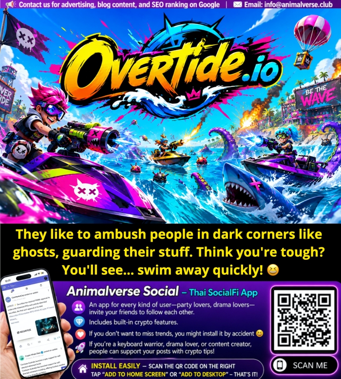In Overtide.io Game They like to ambush people in dark corners like ghosts, guarding their stuff. Think you're tough? You'll see... swim away quickly!
