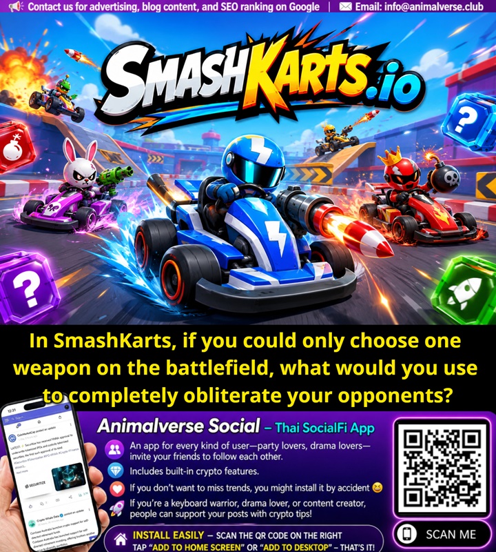 In SmashKarts, if you could only choose one weapon on the battlefield, what would you use to completely obliterate your opponents