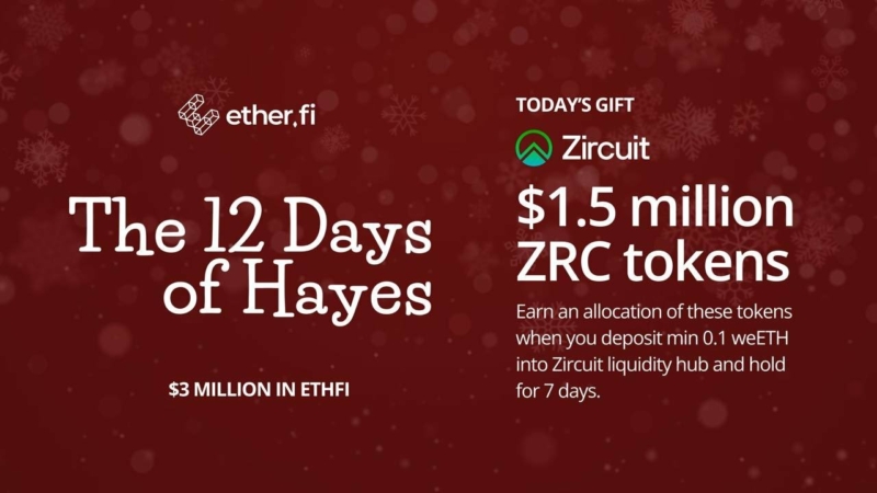 แคมเปญ The 12 Days of Hayes ของ EtherFi