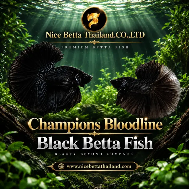 Black Betta Fish For Sale — Dark, Powerful & Elegant.