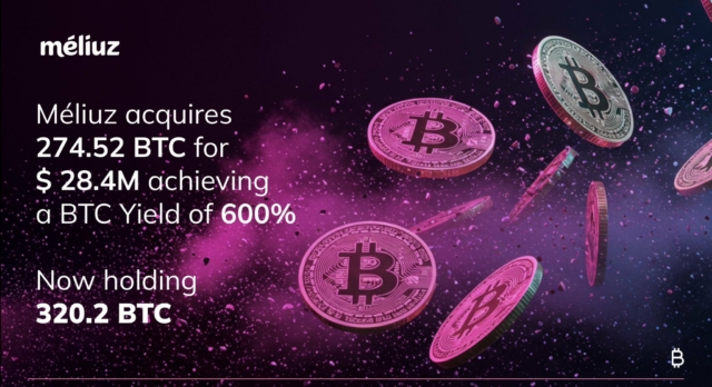 Meliuz buys $28.4 million Bitcoin, becoming Brazil's first BTC Treasury company.