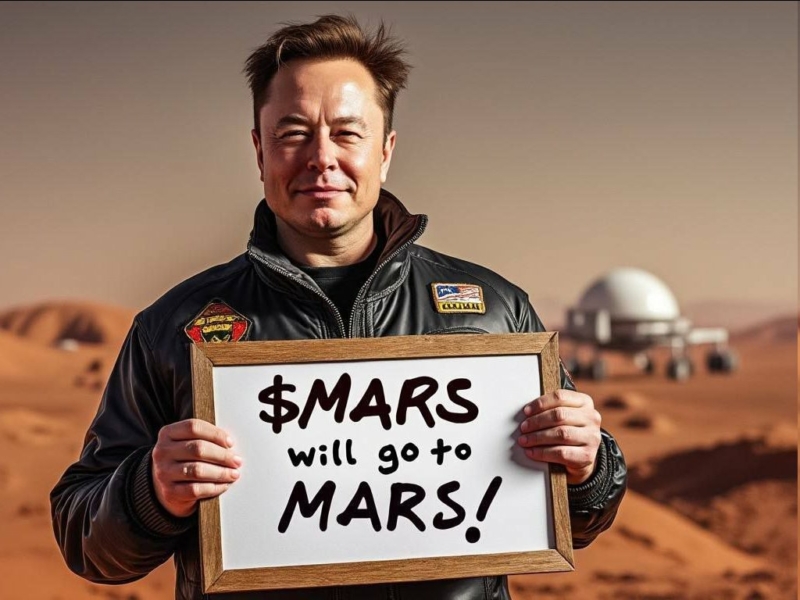 The goal is to make $MARS a top-tier memecoin, like $SHIB and $PEPE.