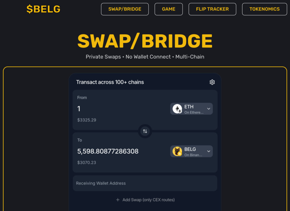 belgswap-delivers-private-compliant-cross-chain-swaps-across-cardano-ethereum-bnb-solana-xrp-and-many-more