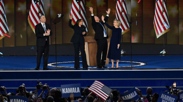 A reenergized Democratic campaign surges to convention ratings win over Republicans