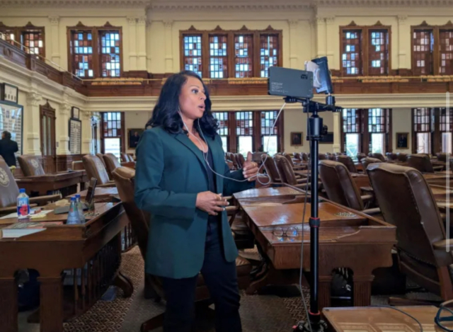 democratic-texas-lawmaker-passes-24-hour-mark-on-state-house-floor-after-refusing-gop-demand-for-law-enforcement-escort-democratic-texas-state-rep-nicole-collier-has-now-spent-over-24-hours-on-the-t-2