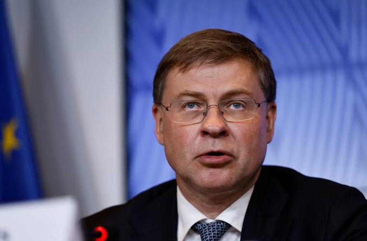 eus-dombrovskis-says-making-progress-in-trade-talks-with-us-eu-economy-commissioner-valdis-dombrovskis-speaks-during-a-news-conference-following-a-eurogroup-meeting-in-luxem