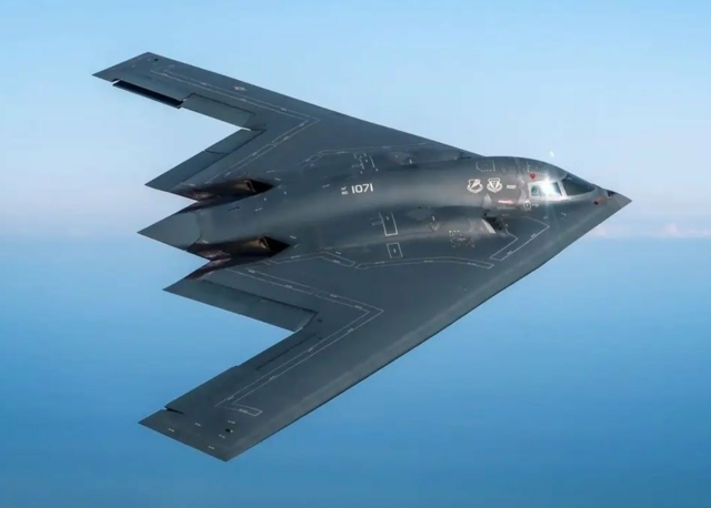 Two B-2 stealth bombers spotted departing a US Air Force base en route to Guam, flight data reveals