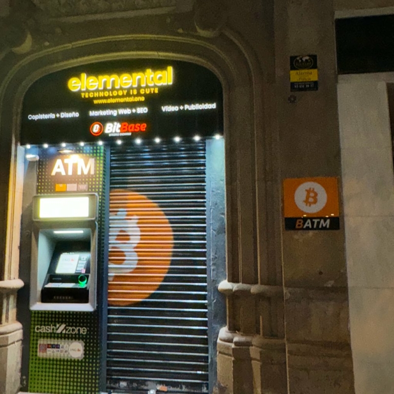 Bitcoin ATM spotted in Barcelona, Spain