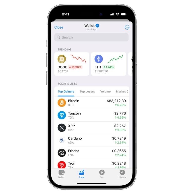 telegrams-wallet-to-add-50-tokens-launch-yield-program-within-two-months-wallet-in-telegram-will-add-50-cryptocurrencies-including-eth-xrp-doge-and-pepe-while-introducing-an