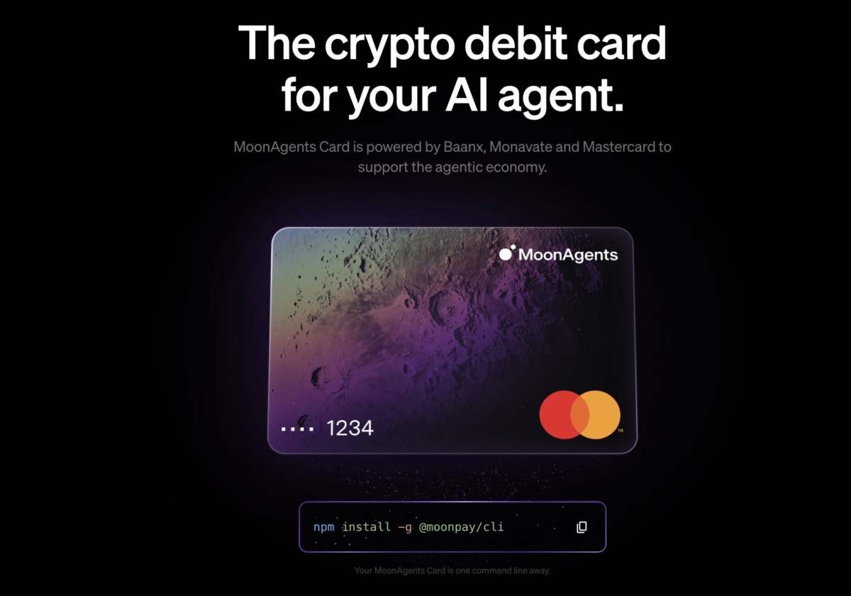 moonpay-launches-moonagents-card-letting-ai-agents-spend-stablecoins-directly-from-onchain-wallets-via-mastercard