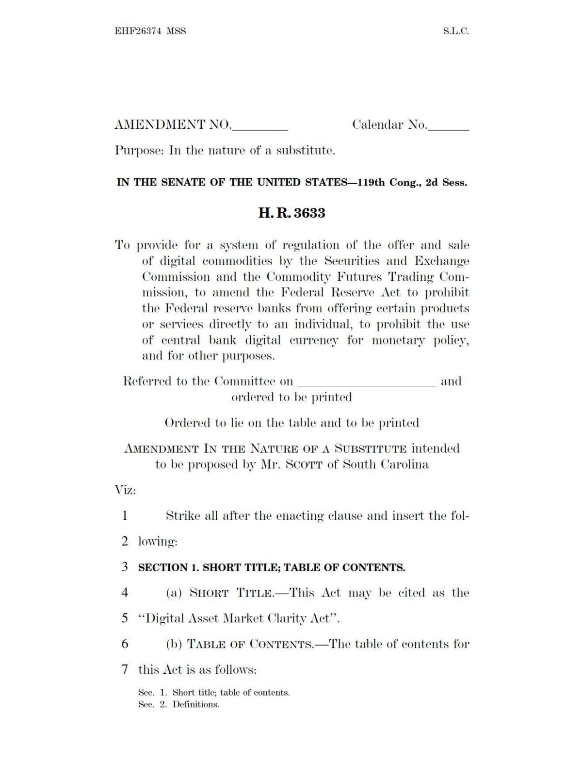 the-senate-banking-committee-markup-for-the-clarity-act-is-scheduled-for-1030-am-et-2