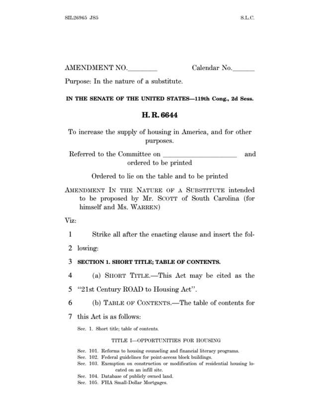 Congress reaches a deal on the largest housing bill in a generation, ending months of standoff between the House and Senate, per Bloomberg. The bill includes a provision to pause the Fed from issuing a CBDC until 2030.
