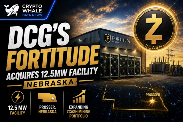 DCG's Fortitude acquires 12.5 MW Nebraska facility for net $4.7 million, expanding Zcash mining portfolio