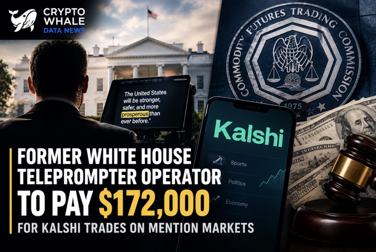 former-white-house-teleprompter-operator-ordered-to-pay-172000-for-kalshi-trades-on-mention-markets