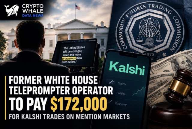 Former White House teleprompter operator ordered to pay $172,000 for Kalshi trades on mention markets