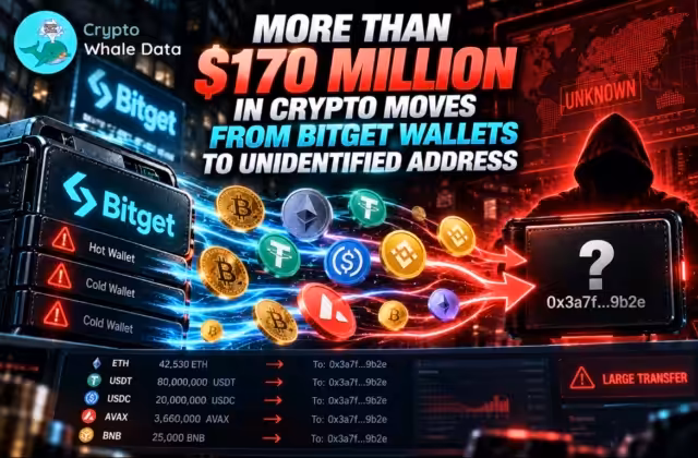 more-than-170-million-in-crypto-moves-from-bitget-wallets-to-unidentified-address