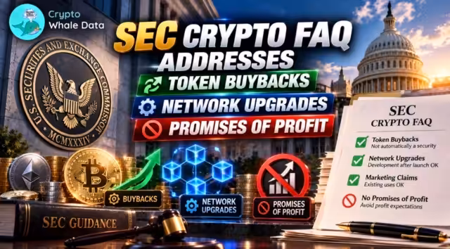 SEC crypto FAQ addresses token buybacks, network upgrades and promises of profit