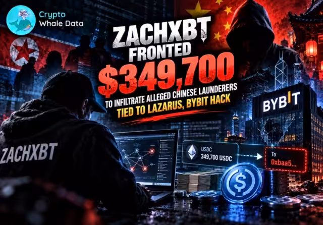 ZachXBT says he fronted $349,700 to infiltrate alleged Chinese launderers tied to Lazarus, Bybit hack