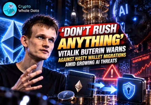 'Don't rush anything': Vitalik Buterin warns against hasty wallet migrations amid growing AI threats