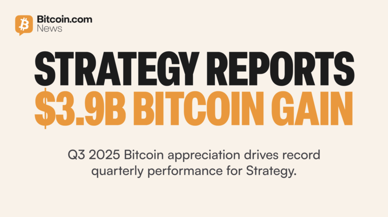 JUST IN: Strategy reports a massive $3.9B Bitcoin fair value appreciation in Q3 2025.