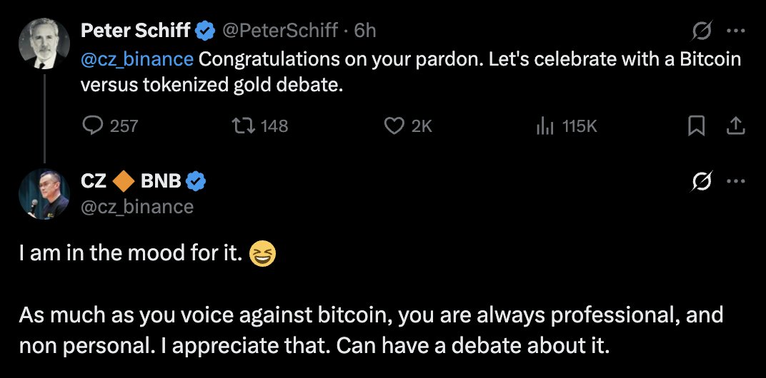 cz-has-accepted-peter-schiffs-challenge-to-debate-bitcoin-versus-tokenized-gold-highlighting-schiffs-professionalism-and-non-personal-approach-despite-their-differing-views-on-btc