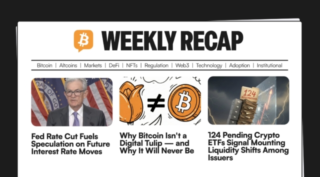 This week saw significant developments across the financial and cryptocurrency landscapes. The Federal Reserve's rate cut, notable advancements in blockchain adoption, and ongoing discussions about Bitcoin’s role in the market.