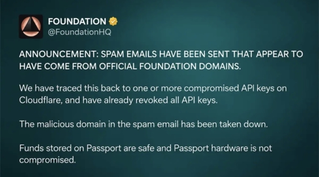 Hardware Wallet Maker Foundation Faces Customer Data Breach