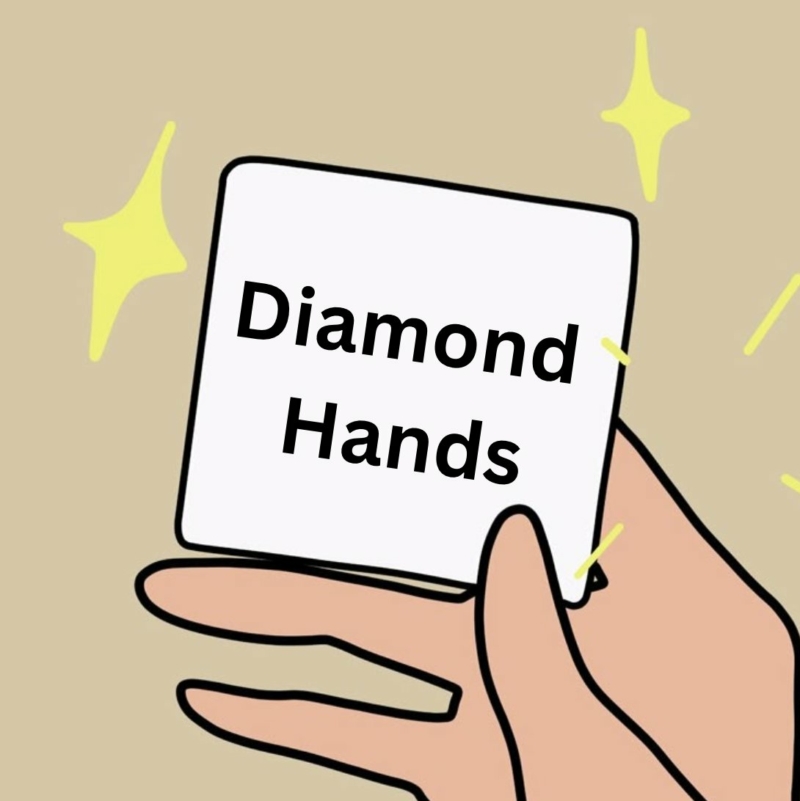 Holding through all the dips.. Congrats, you get the 'Diamond Hands' card!