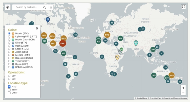 Where would you expect more Bitcoin ATMs?