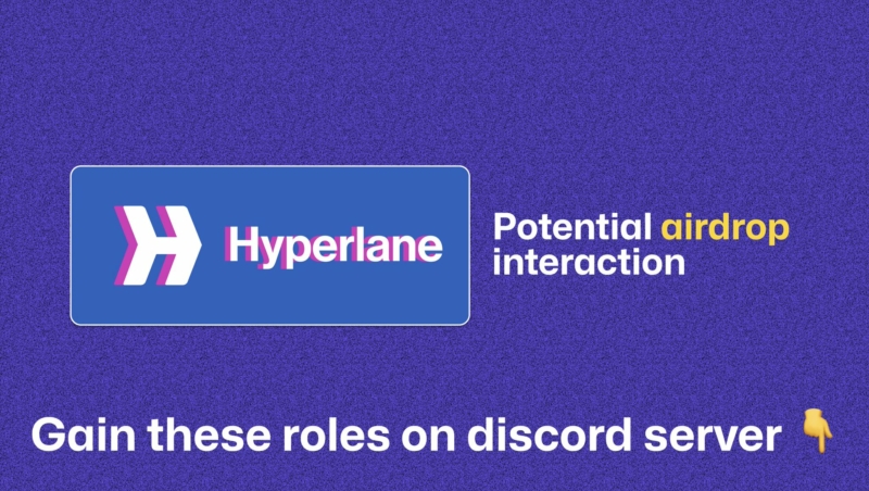 Gaining roles on Hyperlane Discord might be useful.