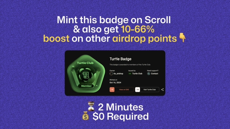 Snapshot for Scroll airdrop will be taken in 3 days