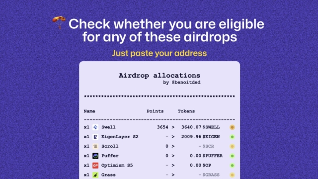 There have been many airdrops this month