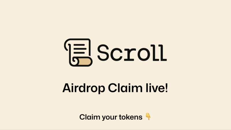 Scroll airdrop claim is live now