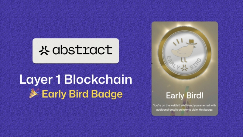 Early Bird Badge for Abstract Chain