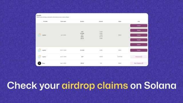 There has been a lot of airdrop claims recently on Solana